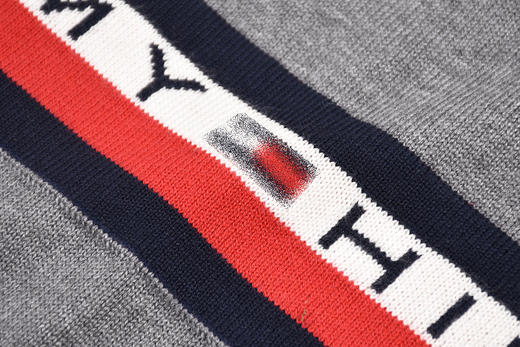 彩条字母 圆领套头针织衫毛衣 T-918 商品图8