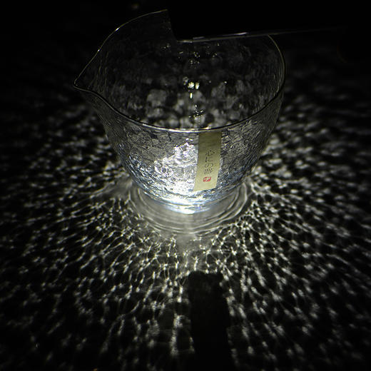 公道杯-玻璃公道杯-锤纹描金公道杯 商品图1