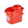 厚拖地桶地拖桶 颜色随机1个 手压带滑轮加厚洗拖把桶挤水桶墩布清洁单桶拖把压干桶家用大容量 商品缩略图4