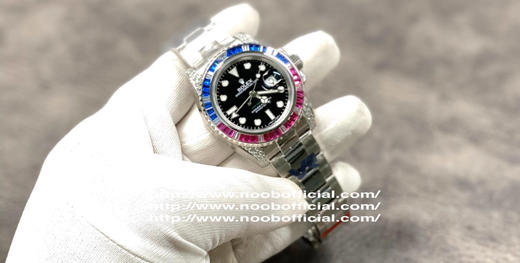 VR超级新品 GMT格林尼治II奢华的另一个新高度 完美复刻还原劳力 士格林尼治型II的密镶钻款——116759系列 商品图8