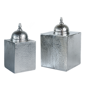 NS家居nsfurniture进口装饰金属储物罐盒NSDE-D32090025/26