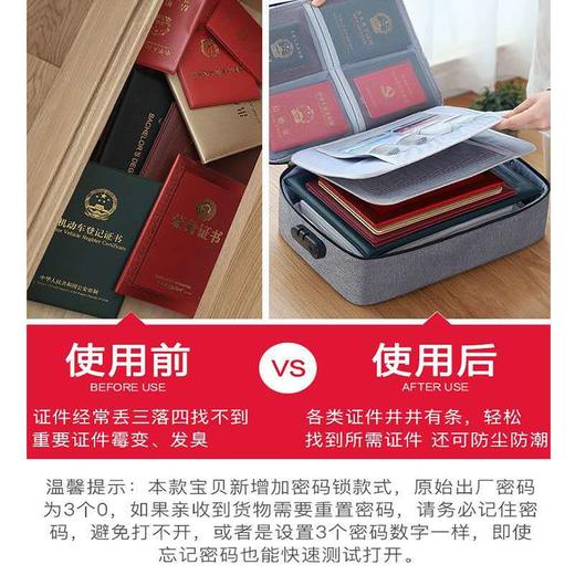 【买一送一】证件收纳包盒 宿舍神器家用大容量文件袋护照卡包 商品图6