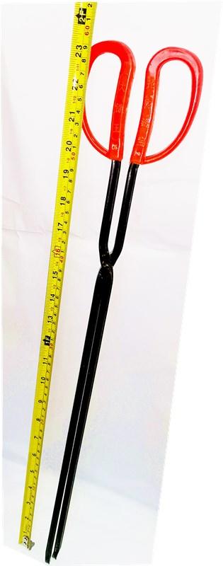 长柄加长火钳夹家用垃圾夹拾物器环卫工火钳子煤钳铁钳炭钳柴火钳60cm 商品图3