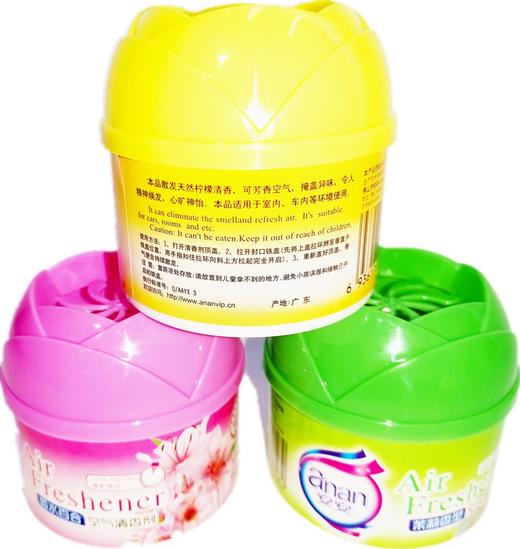 安安空气清新剂 90g固体清新空气芳香座 厕所除臭去异味香膏 室内汽车香座随机香型1支 商品图11