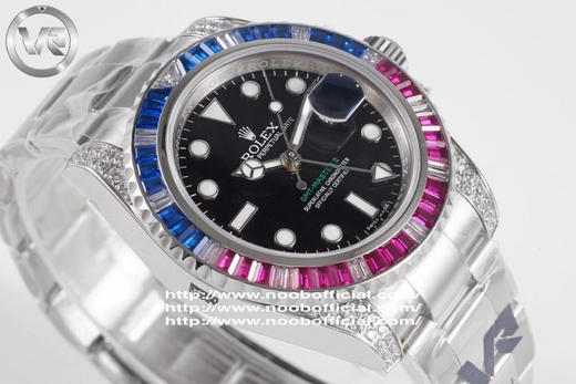 VR超级新品 GMT格林尼治II奢华的另一个新高度 完美复刻还原劳力 士格林尼治型II的密镶钻款——116759系列 商品图3