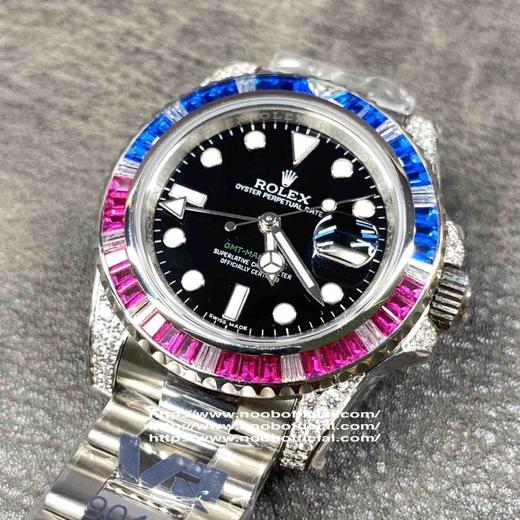 VR超级新品 GMT格林尼治II奢华的另一个新高度 完美复刻还原劳力 士格林尼治型II的密镶钻款——116759系列 商品图12