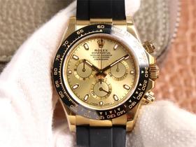 N劳li士迪通拿V8最终版本m116518ln-0042，单独真正4130机芯，精钢镀厚金，黄金表壳。表壳厚度和zp一致，全部计时功能100% 实现， 使用了订制版KIF避震器