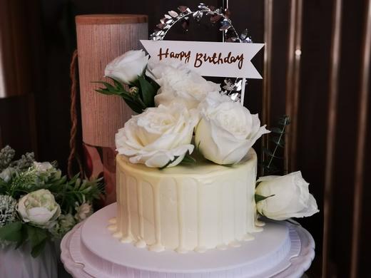 【甜久荟】纯洁-鲜花蛋糕-白色系 商品图0