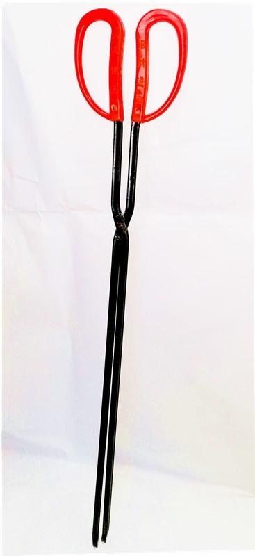 长柄加长火钳夹家用垃圾夹拾物器环卫工火钳子煤钳铁钳炭钳柴火钳60cm 商品图4