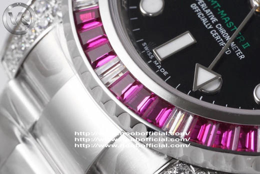 VR超级新品 GMT格林尼治II奢华的另一个新高度 完美复刻还原劳力 士格林尼治型II的密镶钻款——116759系列 商品图2