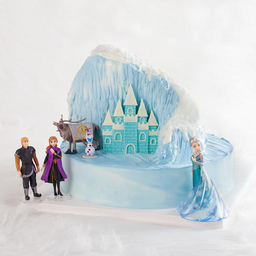 阿伦黛尔奇缘-爱莎公主主题蛋糕-10磅【生日蛋糕】 商品图3