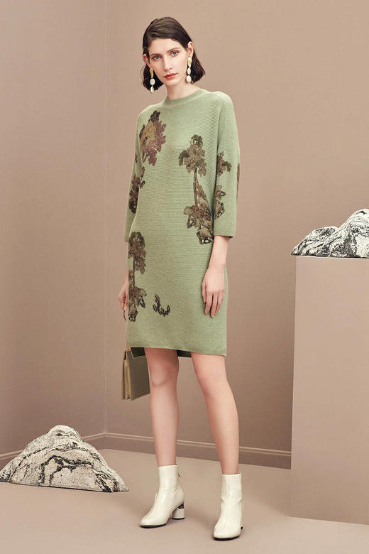 恩佐| 印花女长裙(五卖)