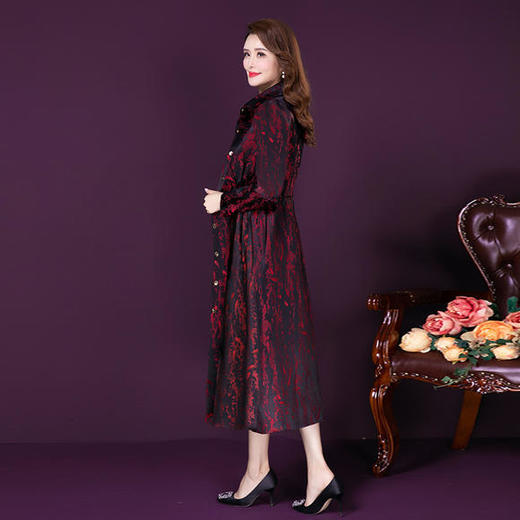 YMR-8373新款秋装收腰时尚中长款外套 商品图2