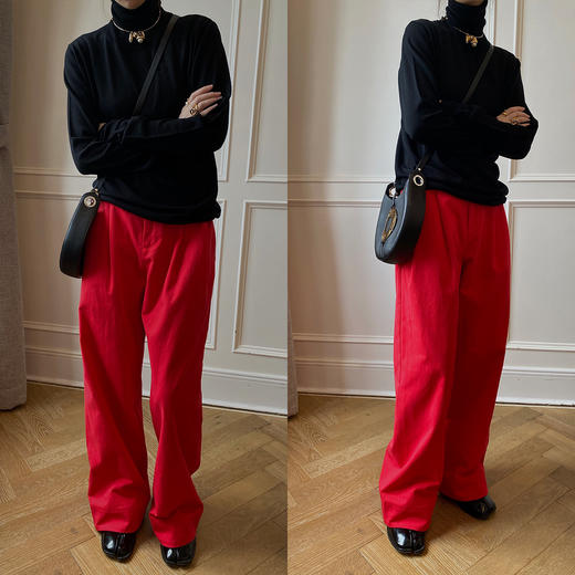 HIDEMI 秋冬叠穿基础必入/美利奴羊毛薄款高领毛衣 商品图7