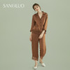 SANGLUO桑罗INS睡衣蕾丝拼接长袖套装简约女家居服 商品缩略图5