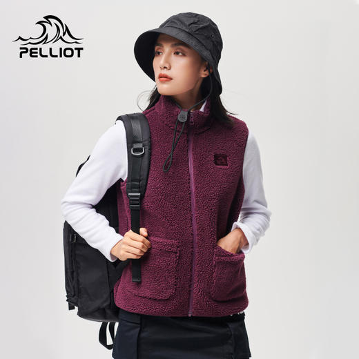 伯希和秋冬摇粒绒马甲女外套保暖加厚抓绒衣羊羔绒背心 商品图1