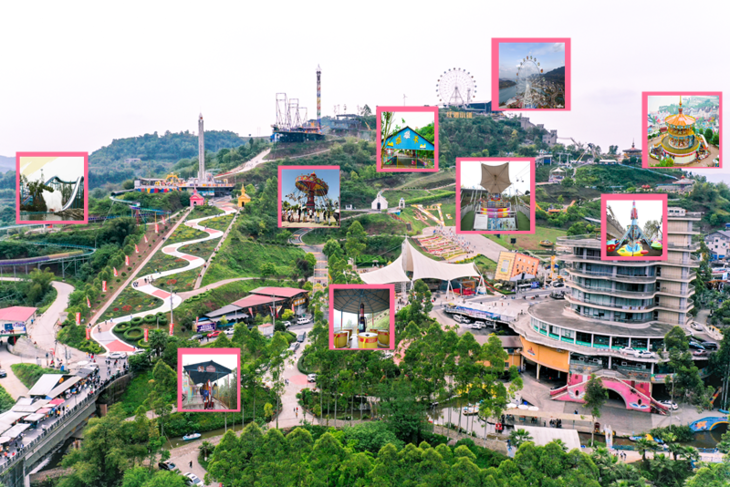 涪陵双晒美心红酒小镇游乐套票2张嗖快食自助中餐2人扶贫车间伴手礼1