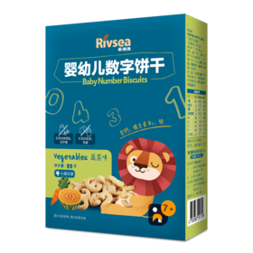 3种口味可选禾泱泱RIVSEA不加盐糖蔬菜香蕉原味饼干宝零食7M+
