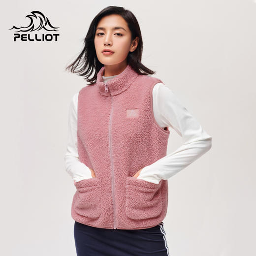 伯希和秋冬摇粒绒马甲女外套保暖加厚抓绒衣羊羔绒背心 商品图0