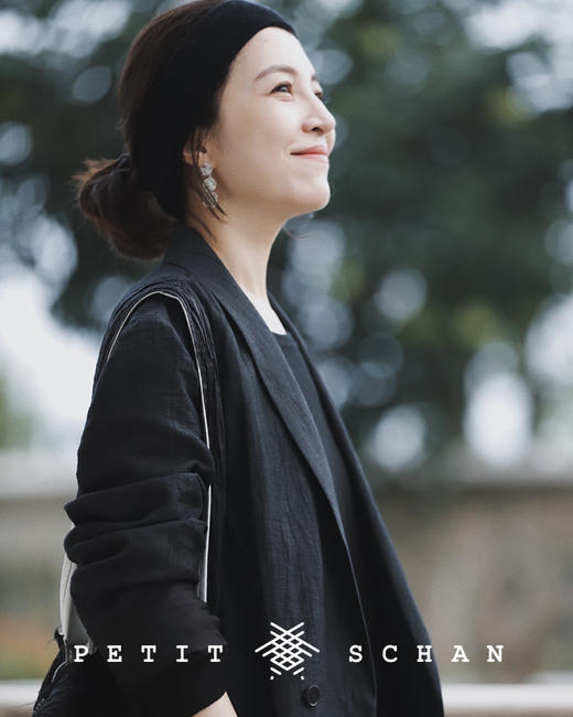 【经典款】PETIT SCHAN小闪 #020 Oxygen girl氧气女孩 日本制造四季款棉麻混纺六芒星针织休闲发带 商品图1