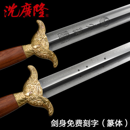 华武太极剑 男女通用剑 武术健身 剑 龙泉沈广隆宝剑 软剑 未开刃 商品图3
