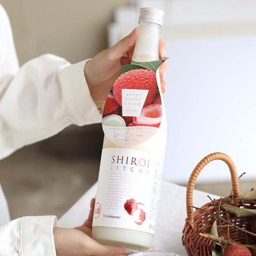 日本原装进口白色可爱荔枝味牛奶酒甜酒果味酒720mL RDCT 商品图3