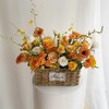 《和煦阳光》暖色系混搭手提花篮 商品缩略图0