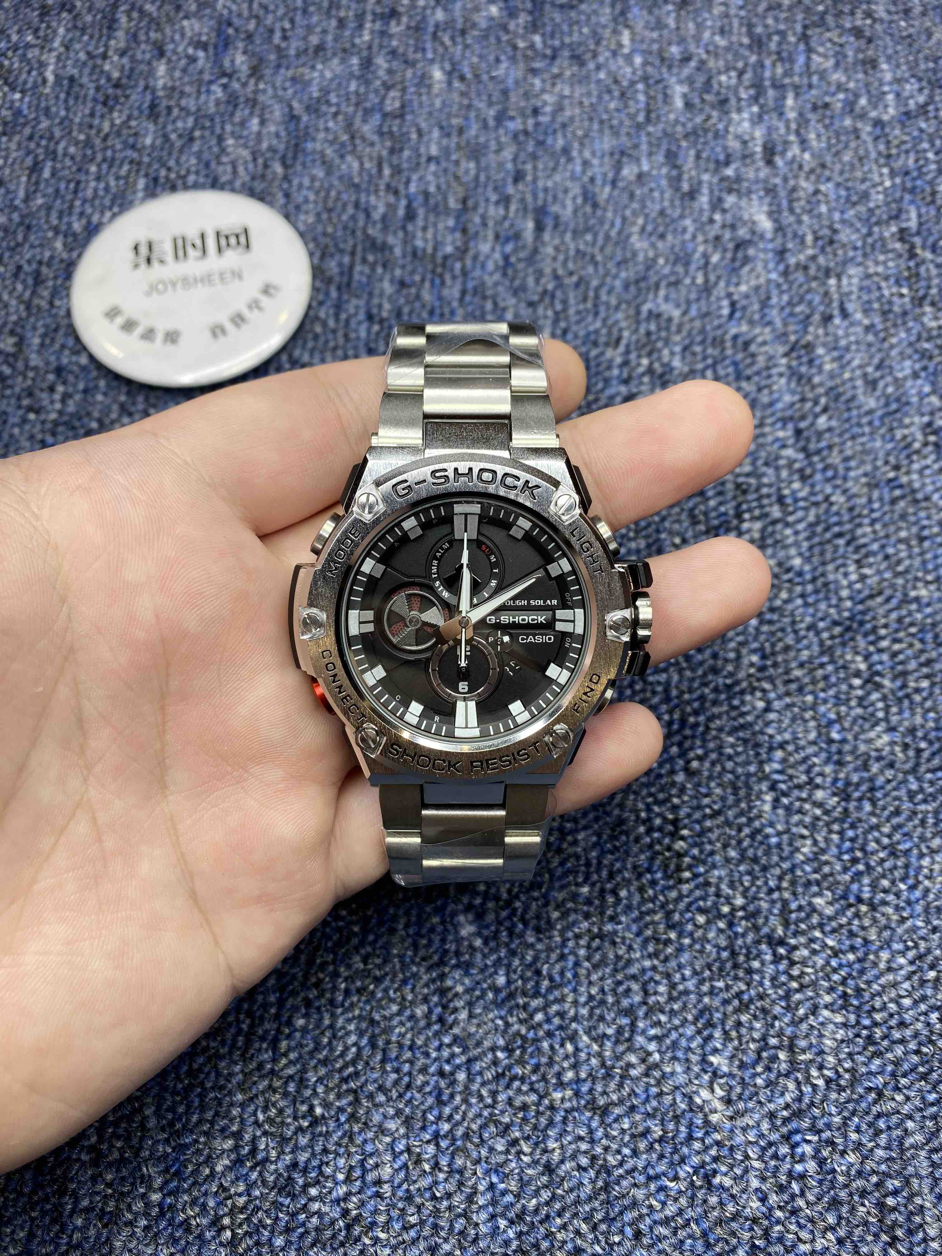 卡西欧G-SHOCK 户外系列手表男表GST-B100钢圈系列 精钢金属工艺