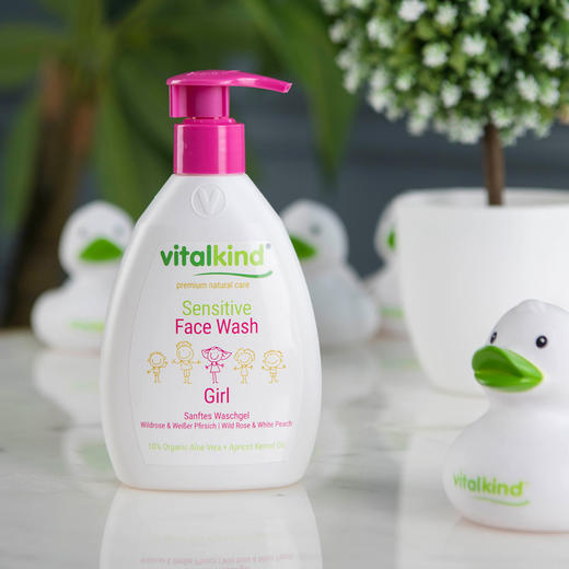 薇塔坎德vitalkind德国进口儿童洗面奶女宝宝洁面乳液花香味200ml 商品图3