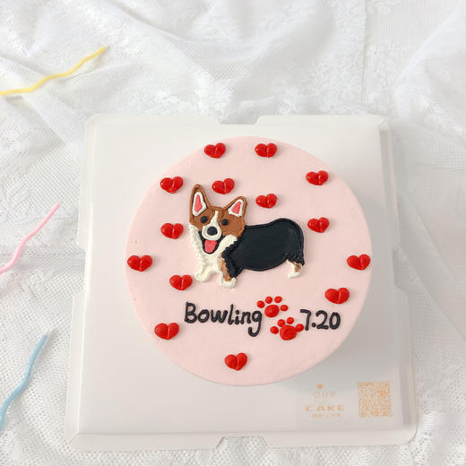 多款式~宠物猫狗柴犬泰迪萨摩耶手绘蛋糕-低糖处理无添加 商品图6