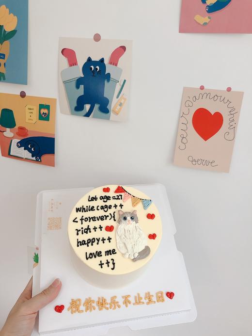 多款式~宠物猫狗柴犬泰迪萨摩耶手绘蛋糕-低糖处理无添加 商品图10