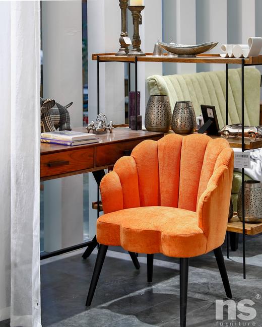 NS家居 ns furniture 软包布艺花瓣形单人沙发休闲椅NSDC-1307 商品图1