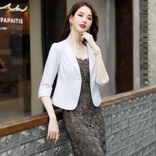 韩版百搭配旗袍裙子外搭蕾丝小西装HR-CME2015AB 商品图2