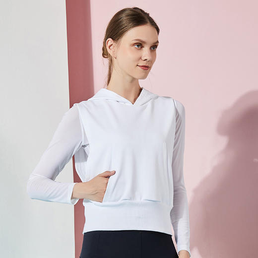 【断码捡漏】卡益连帽背心KH03525女士瑜伽服健身服 商品图0