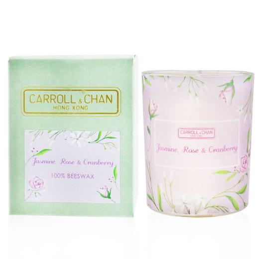 THE CANDLE COMPANY (CARROLL & CHAN) - 100% 蜂蜡玻璃装蜡烛 - 茉莉玫瑰蔓越莓 商品图0