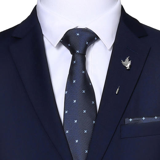 【上衣+裤子】罗蒙西服套装男士正装商务通勤新郎结婚礼服套装 商品图7