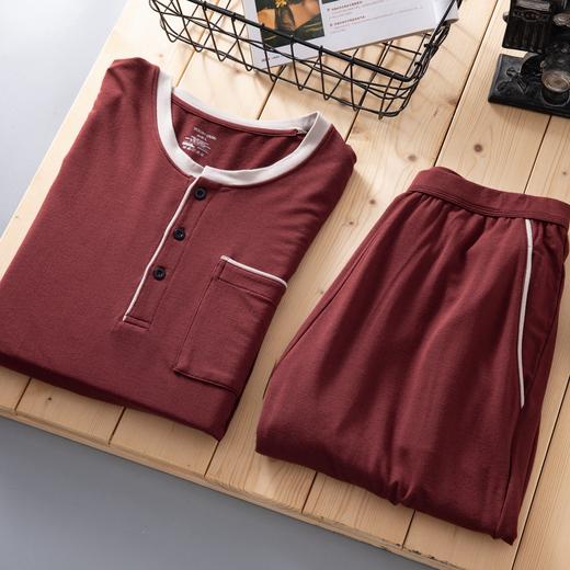 【特惠不退换】男士秋冬款长袖家居服套装（偏大一码）  MS1569A 商品图0