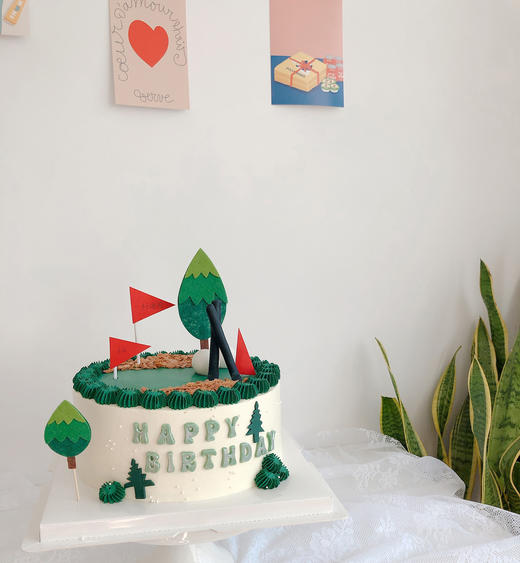 多款式~高尔夫球场绿色蛋糕-低糖处理无添加 商品图4