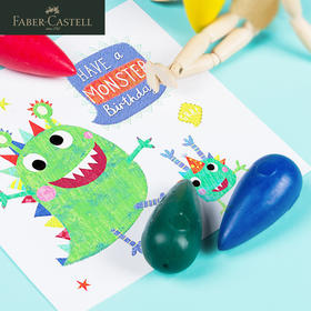 德国辉柏嘉 红系列 儿童彩色蜡笔 鸡蛋型易抓握