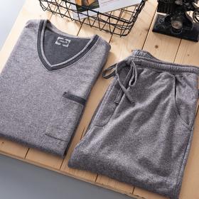 【特惠不退换】男士秋冬款长袖家居服套装   2JSZ468-1401