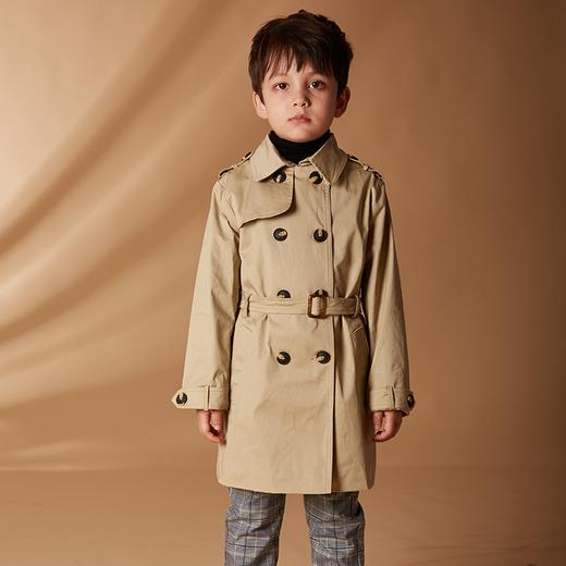 【35元福利专区】咕噜日记儿童经典复古英伦风束腰风衣外套 商品图12