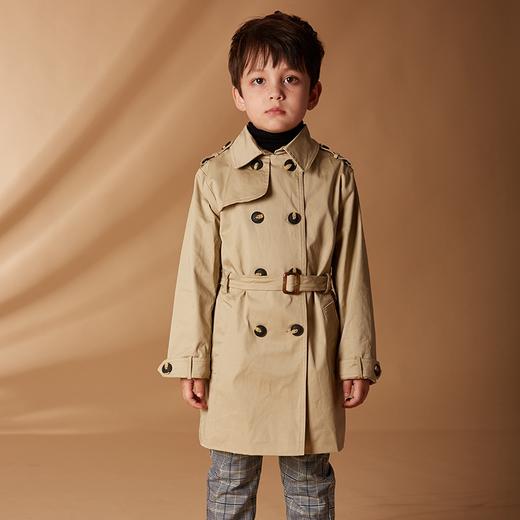 【35元福利专区】咕噜日记儿童经典复古英伦风束腰风衣外套 商品图13
