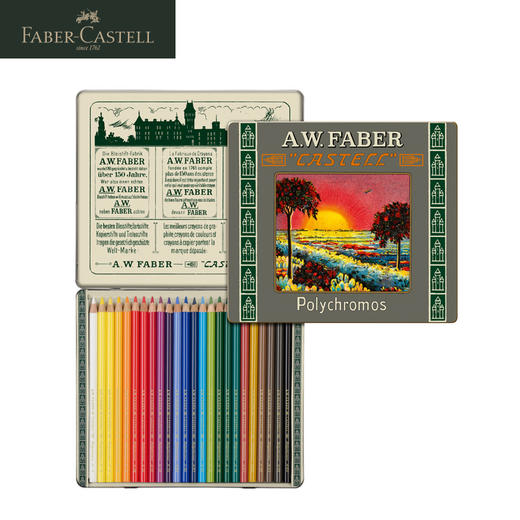 德国辉柏嘉 绿系列  “Polychromos” 111周年复刻纪念版 油性彩色铅笔 商品图3
