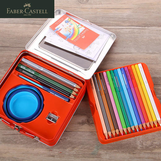 德国辉柏嘉 红系列 粗杆特点水溶彩铅 22件套装 商品图2