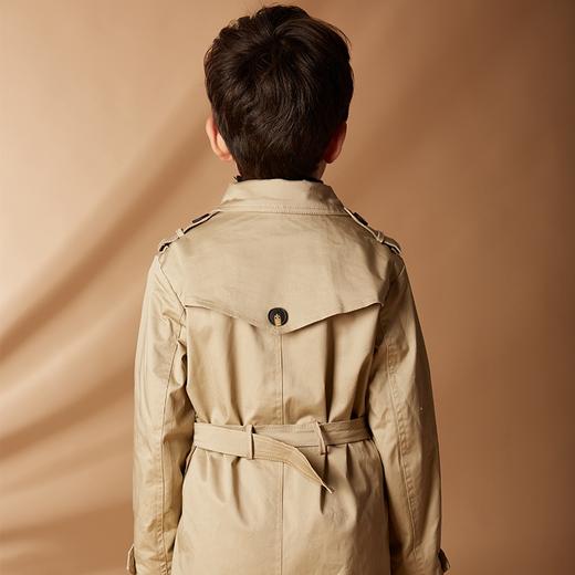 【35元福利专区】咕噜日记儿童经典复古英伦风束腰风衣外套 商品图11