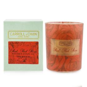 THE CANDLE COMPANY (CARROLL & CHAN) - 100% 蜂蜡玻璃装蜡烛 - 红玫瑰