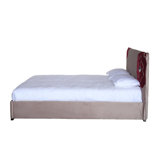 NS家居nsfurniture&SANTU HOME“玫瑰炸弹”艺术原创设计布艺布艺双人床NSBD-7061C-180*200 STH RB 商品图2
