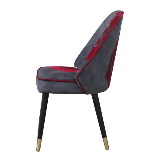 NS家居nsfurniture&SANTU HOME“玫瑰炸弹”艺术原创设计布艺餐椅单椅NSDC-1256C STH RB 商品图3