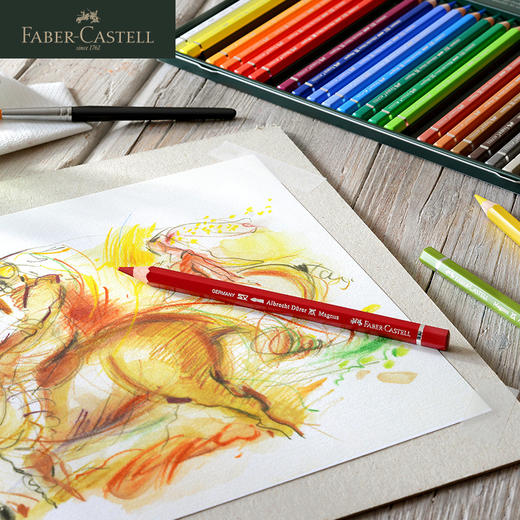 德国辉柏嘉 绿系列“A.DÜRER” 粗芯水溶性彩色铅笔 12/24/30色 商品图2