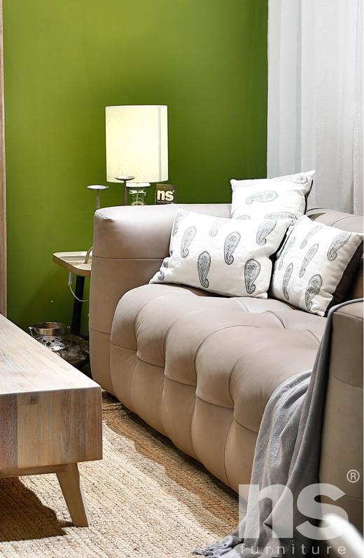 NS家居 ns furniture 软包真皮多人三人沙发NSSF-L5315B-61 商品图1